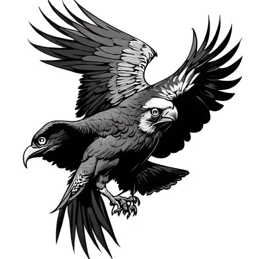 buzzard hip tattoo design tattoo design idea