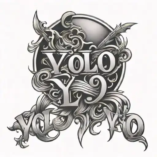Yolo tattoo design idea
