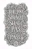 this too shall pass text tattoo design idea