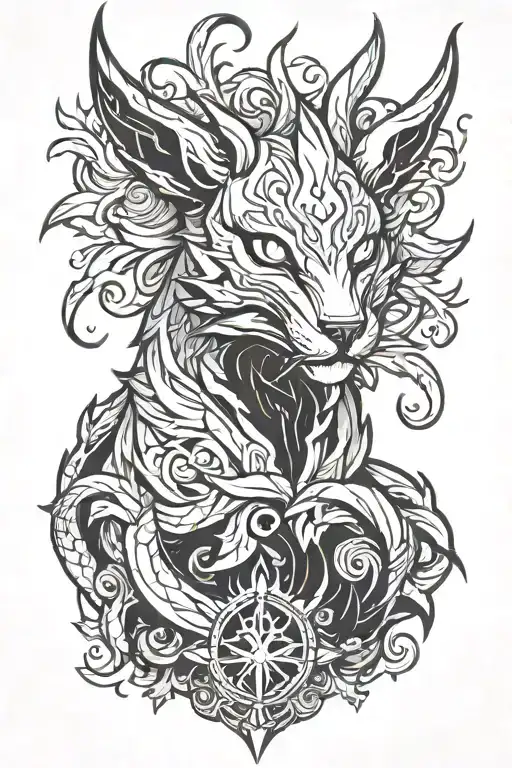 league of legends Kindred tattoo design idea