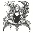 arcane jinx tattoo design idea