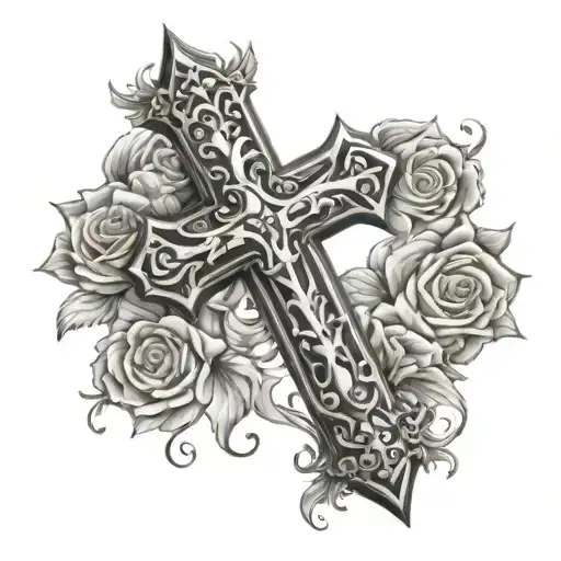 cross tattoo tattoo design idea