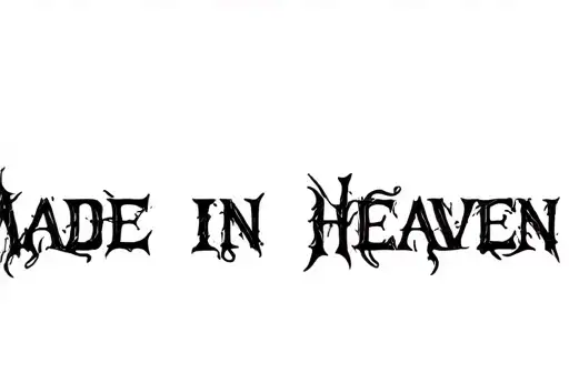 "MADE IN HEAVEN
" tattoo design idea