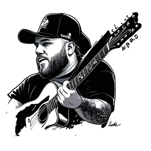 Luke Combs tattoo design idea