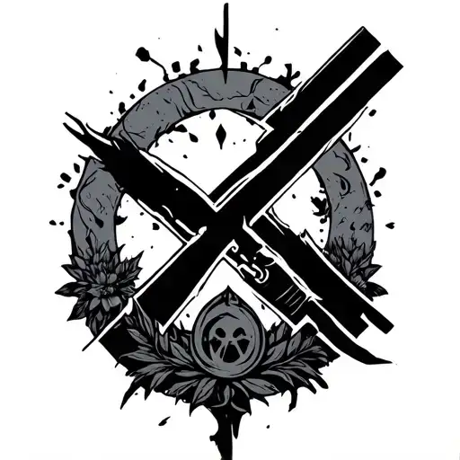 extinction rebellion logo tattoo design idea