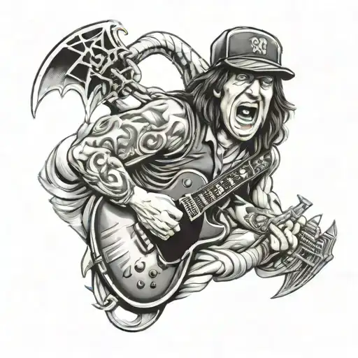 Ac/dc tattoo design idea