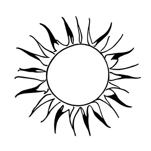 Sun surya tattoo design idea