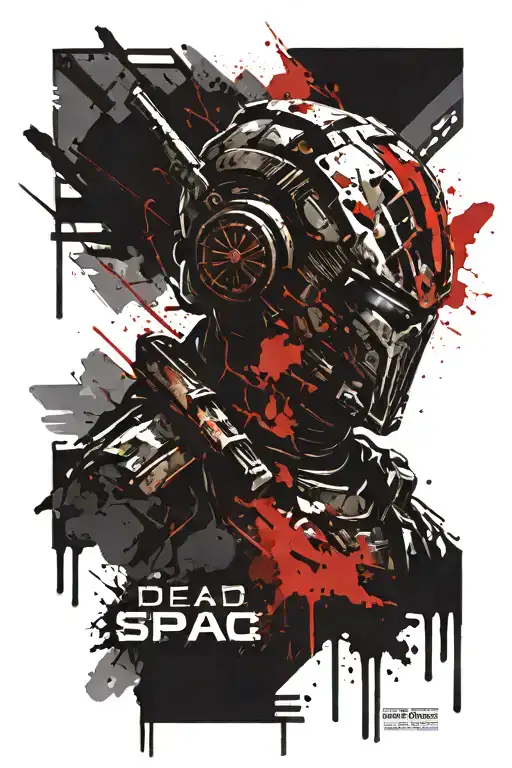 dead space themed tattoo tattoo design idea