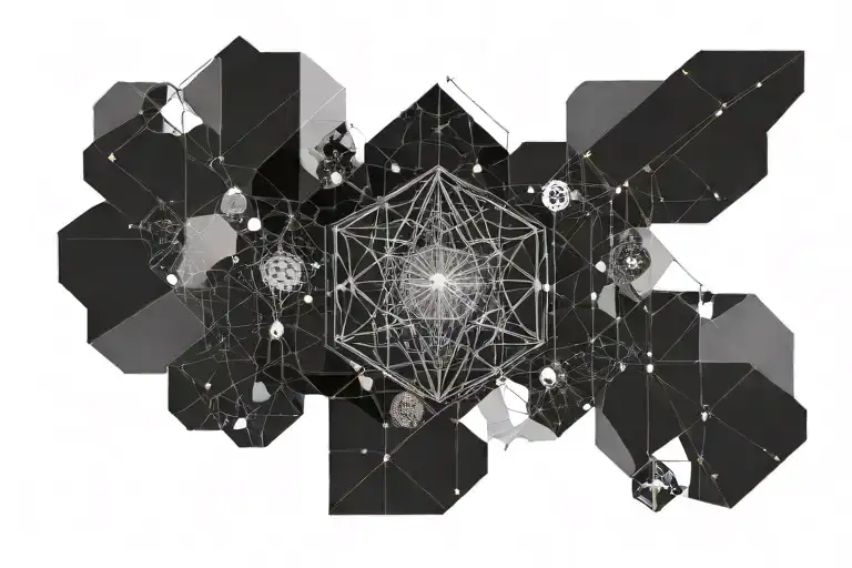  mathematics, biology, chemistry, and space  tattoo design idea