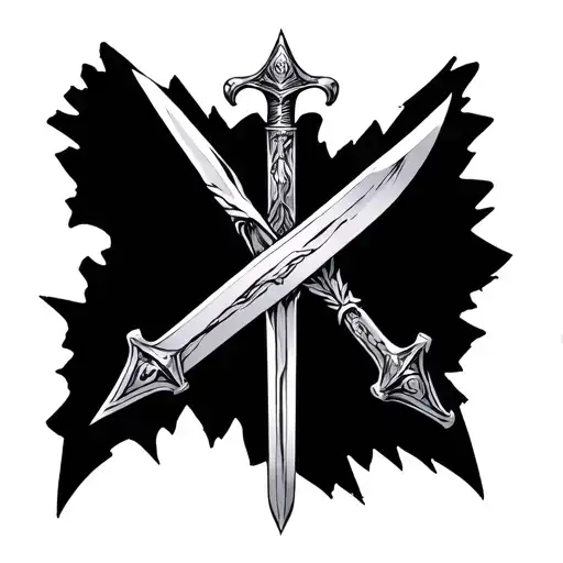Templar Sword tattoo design idea