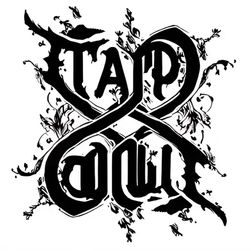 "tapout" "tapout" infinity symbol intertwined  tattoo design idea