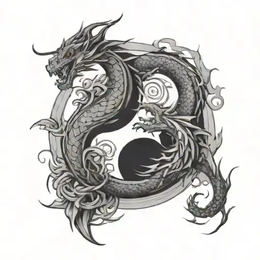 1,333+ Yin Yang Dragon Tattoo Ideas in 2026 - BlackInk AI