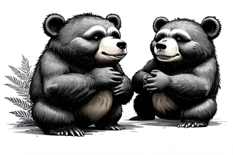 ohana with code from bear brothers tattoo design idea