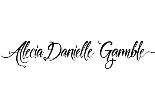 “Alecia Danielle Gamble” tattoo design idea