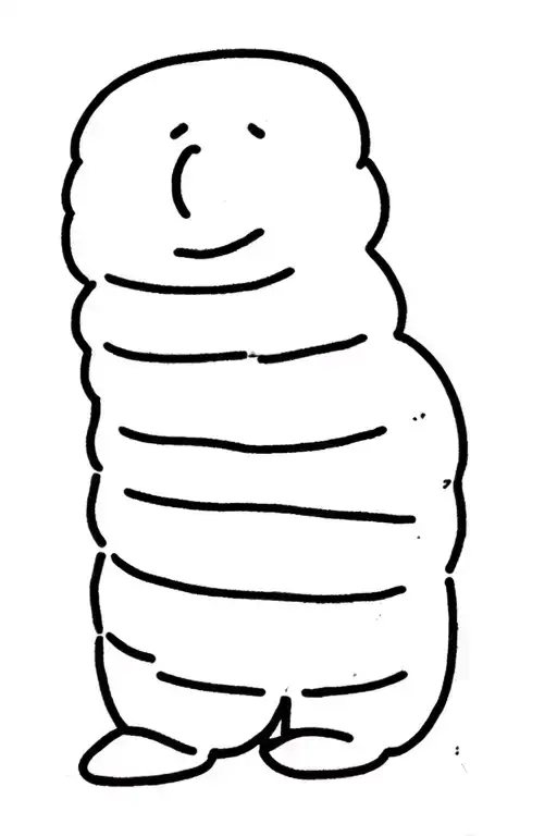 poop thick black lines. tattoo design idea