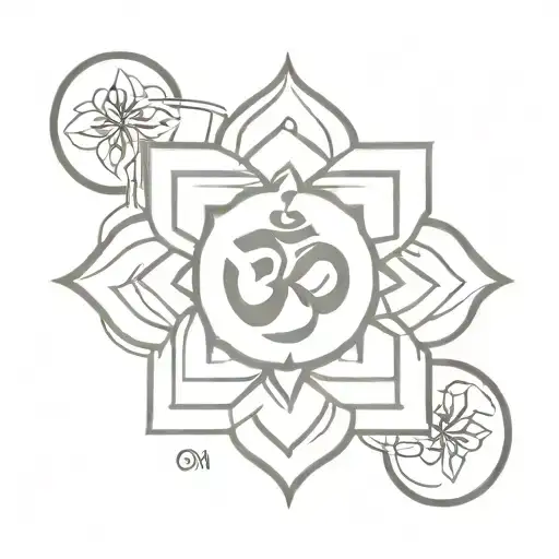 om mani padme hum tattoo design idea