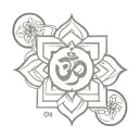 om mani padme hum tattoo design idea
