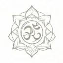 om mani padme hum tattoo design idea