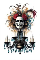 Andrew Lloyd Weber's The Phantom of the Opera chandelier tattoo design idea