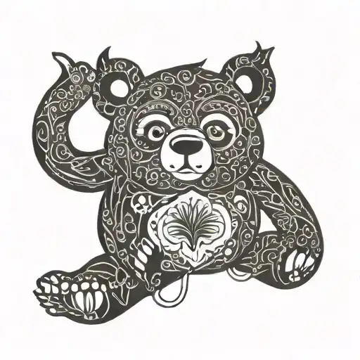 masha and the bear makarov tattoo design idea
