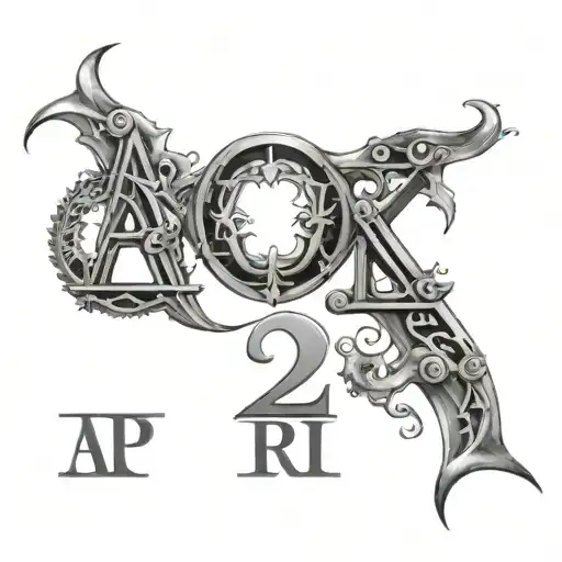 april 12 2024 in Roman numerals tattoo design idea