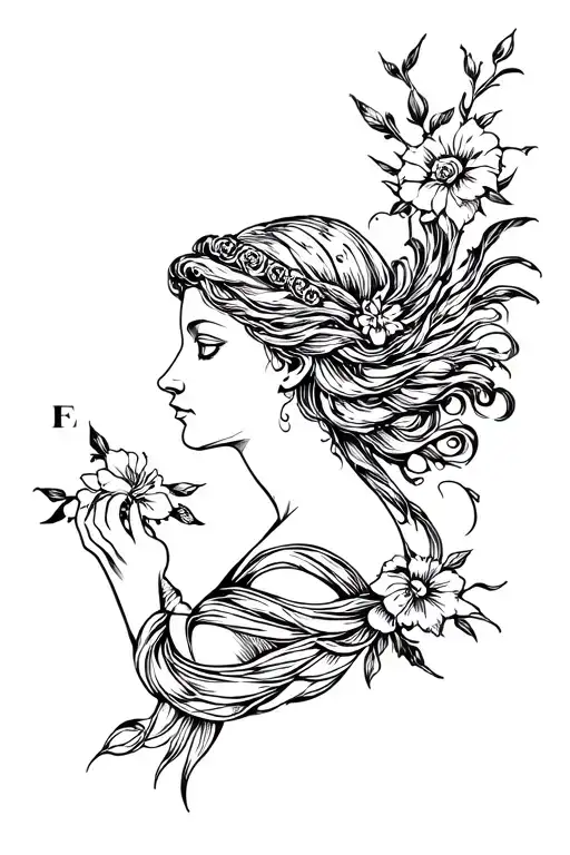 Aphrodite the goddess of love tattoo tattoo design idea
