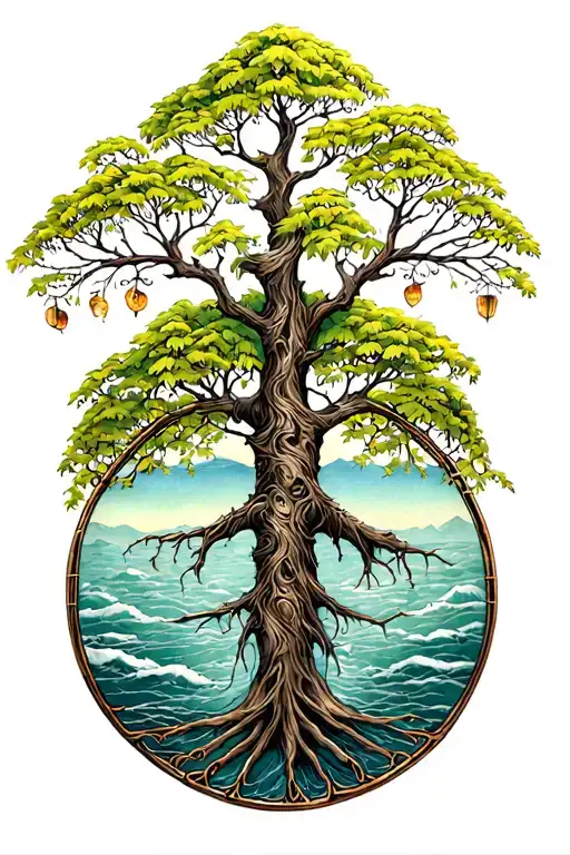 Rowan Tree Of Life tattoo design idea