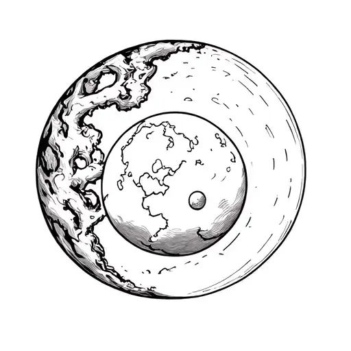 Absurdism myth of sisyphus tattoo design idea