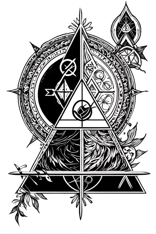 Illuminati symbols incorporated tattoo design idea