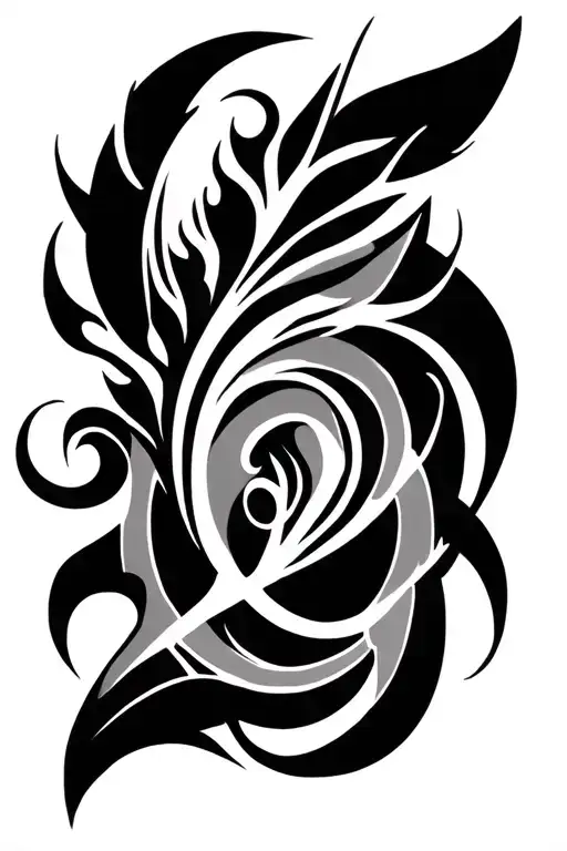 neotribal tattoo following tattoo design idea