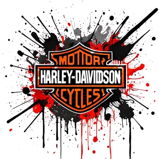 Harley Davidson logo tattoo design idea