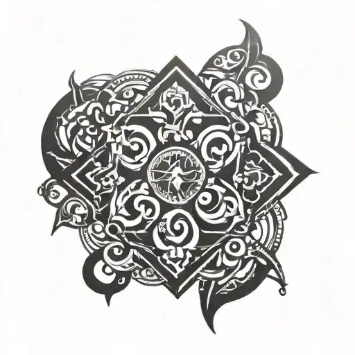 a symbol of oneness with a video games vibe, and self-love. simple design tattoo design idea