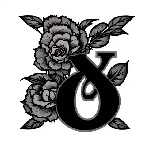 a and I and o kids initials  tattoo design idea