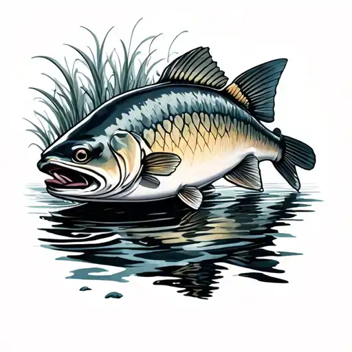 rainbow trout T.S. tattoo design idea