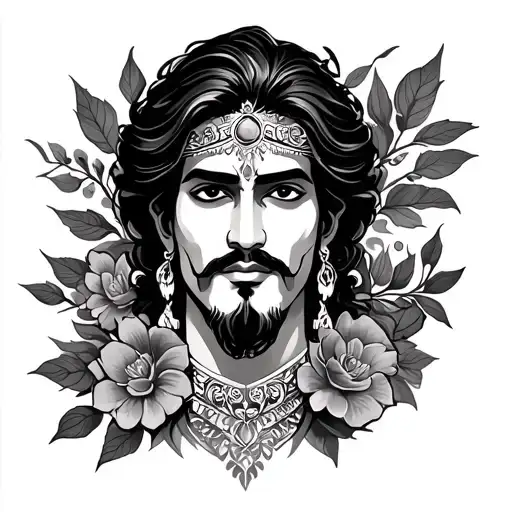 raj tattoo design idea