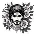 raj tattoo design idea