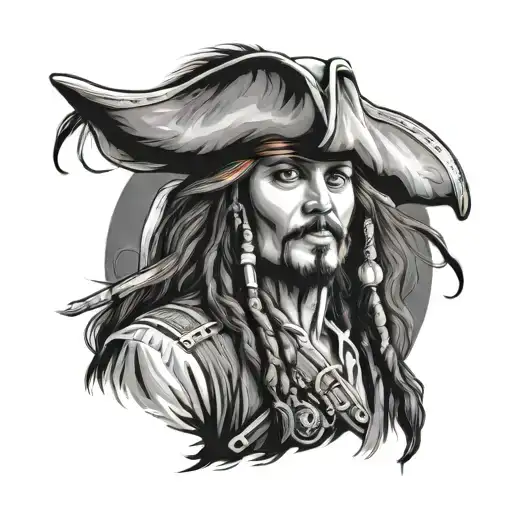 jack sparrow tattoo design idea