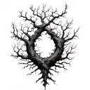 Poison tree that branches turn into throns wrapping around my forearm tattoo design idea