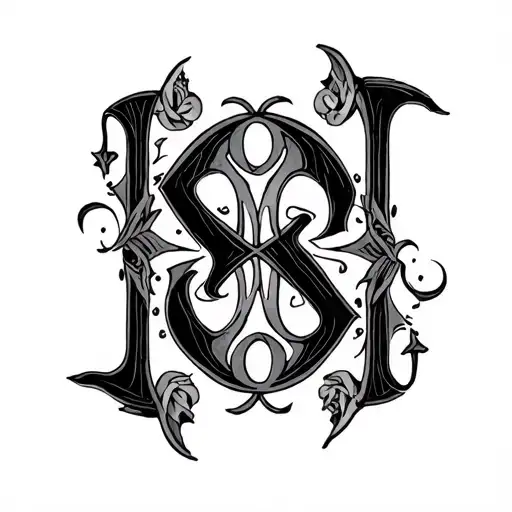 Two Word Ambigram Generator tattoo design idea
