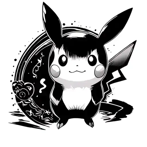 pikachu pokemon tattoo design idea
