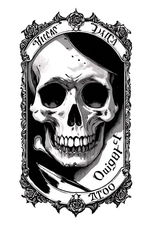 Ouija Plate tattoo design idea