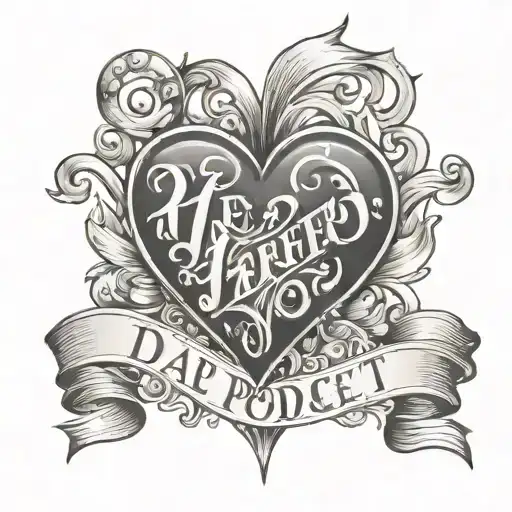 dad protect heart tattoo tattoo design idea