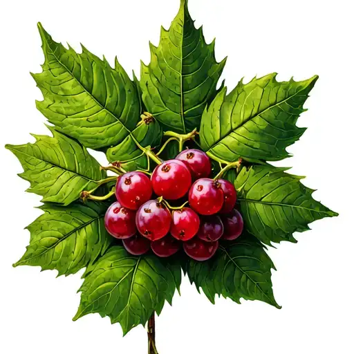 Word Ash & Ivy leaf loganberry leaf tattoo design idea