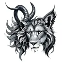 Leo Capricorn and virgo tattoo design idea