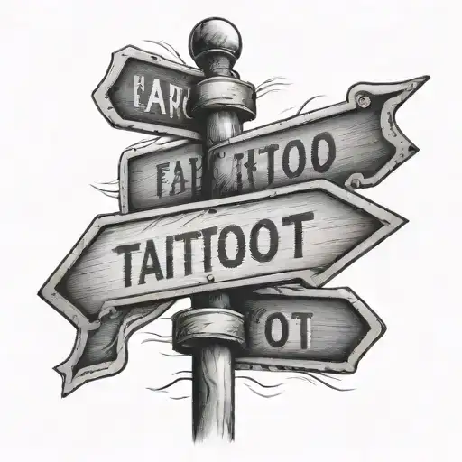 Street Sign tattoo design idea