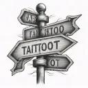 Street Sign tattoo design idea