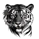 Tiger tattoo design idea