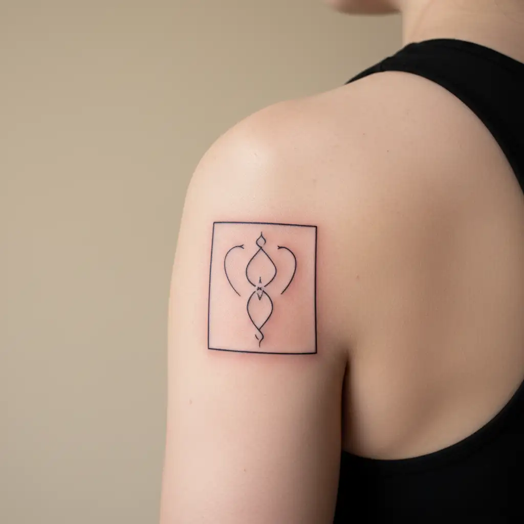 Cancer Gemini symbol tattoo design idea