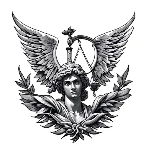 4 Stoic Virtues Wisdom Temperance Justice Courage tattoo design idea