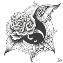 Gemini signs, represents anxiety, October 25th 2024 tattoo design idea